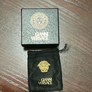 Versace Black Box with Gold Medusa Logo